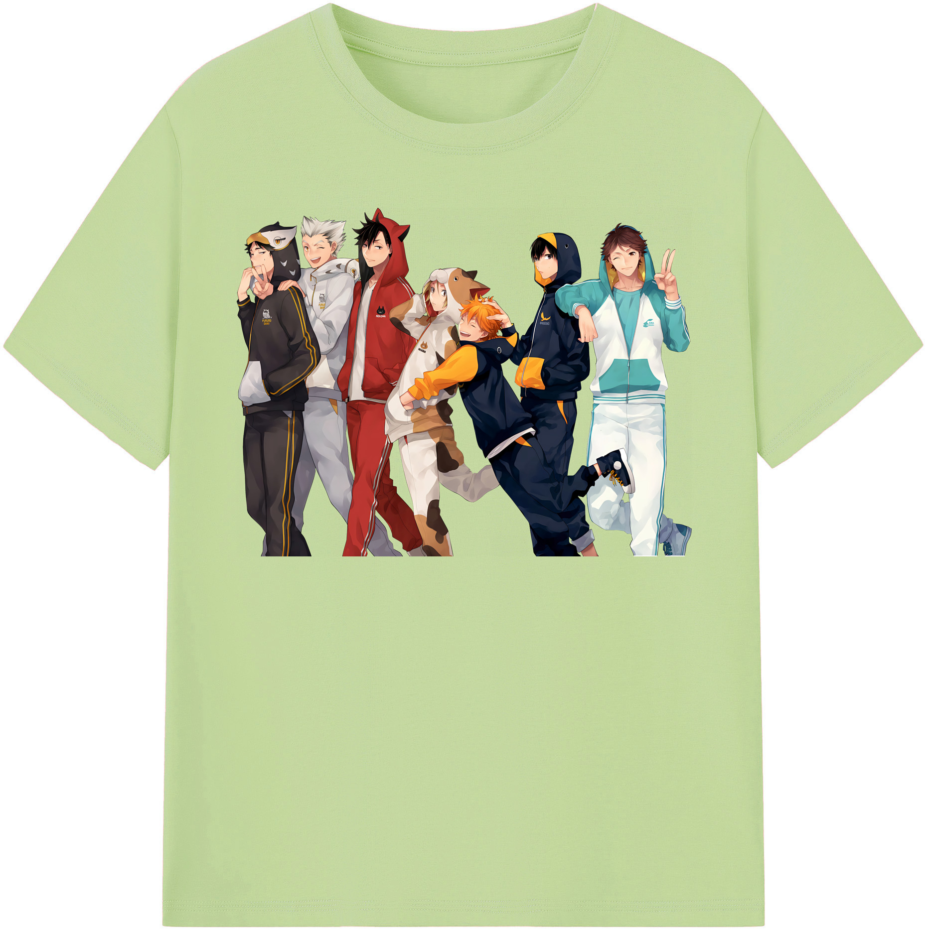 （画像用） ハイキュー!! Haikyu!! 綿100％半袖Tシャツ（フロントプリント）